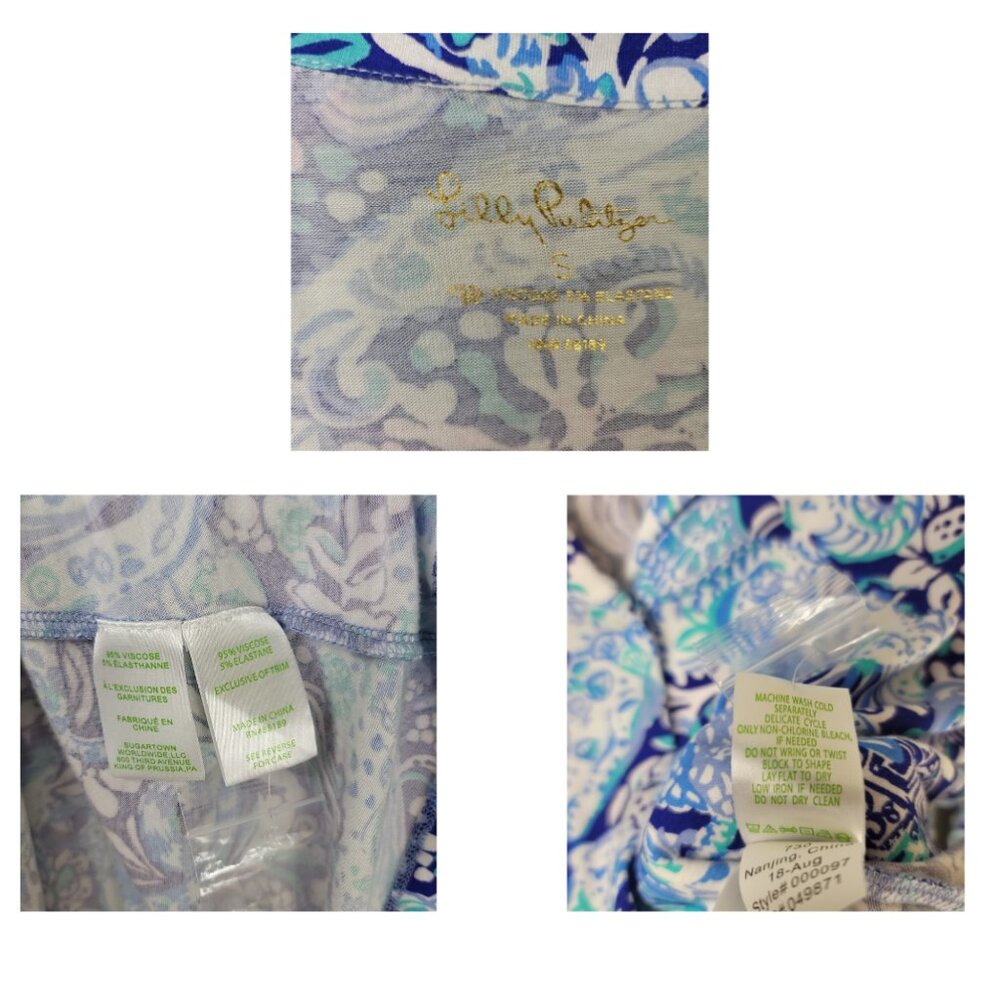 Lilly Pulitzer & Kate Spade Pajama Shirt Bundle Women's Sm Loungewear - Picture 10 of 15